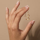 VERA Waterproof 18K Gold Plated Mini Spinning Earring – Sanded Stainless Steel - DANSK Copenhagen