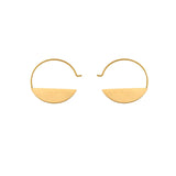 VERA Waterproof 18K Gold Plated Mini Spinning Earring – Sanded Stainless Steel - DANSK Copenhagen