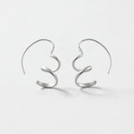 VERA Waterproof Silver Stainless Mini Spinning Earring – Sanded Finish - DANSK Copenhagen