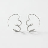 VERA Waterproof Silver Stainless Mini Spinning Earring – Sanded Finish - DANSK Copenhagen
