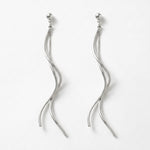 VERA Waterproof Silver Stainless Revolve Earring – Sanded Finish - DANSK Copenhagen
