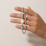 VERA Waterproof Silver Stainless Steel Bracelet – Sanded Finish - DANSK Copenhagen