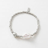 VERA Waterproof Silver Stainless Steel Bracelet – Sanded Finish - DANSK Copenhagen