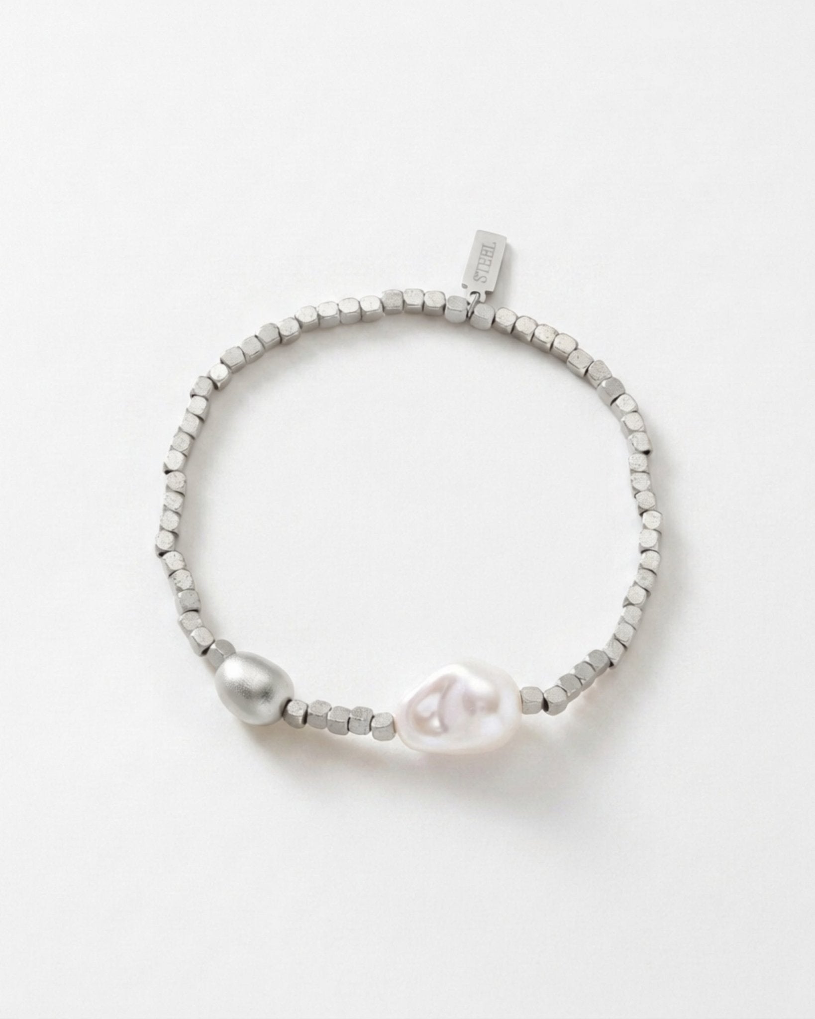 VERA Waterproof Silver Stainless Steel Bracelet – Sanded Finish - DANSK Copenhagen