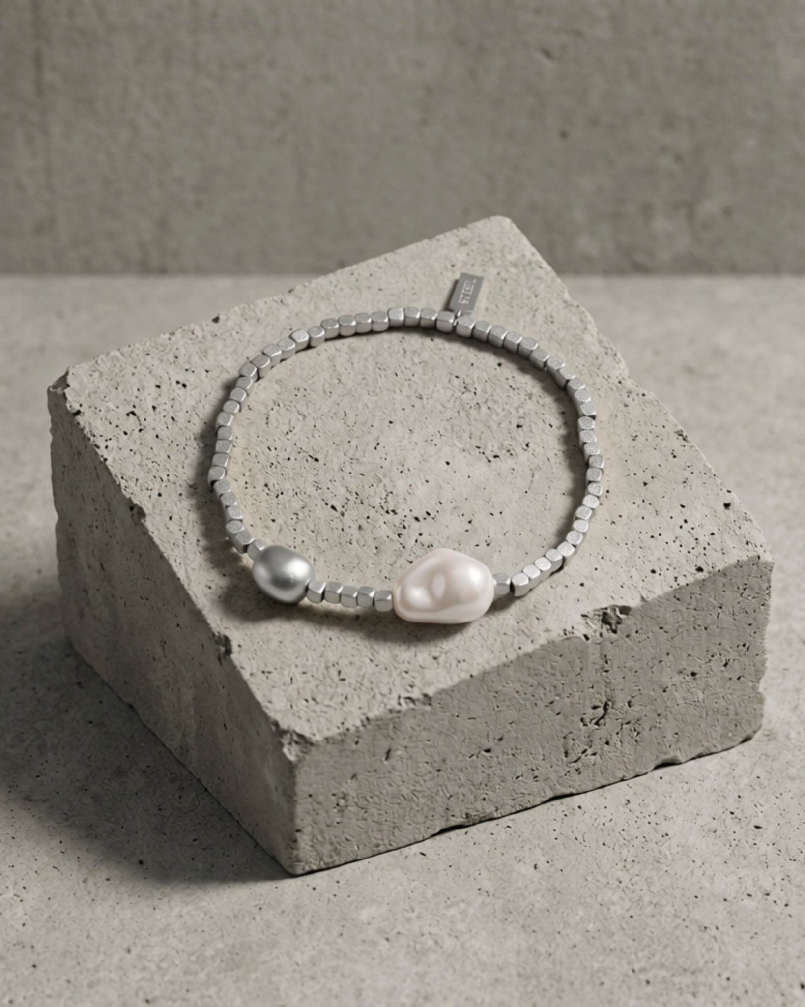 VERA Waterproof Silver Stainless Steel Bracelet – Sanded Finish - DANSK Copenhagen