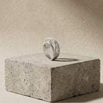 VERA Waterproof Silver Stainless Steel Slim Wrap It Ring – Sanded Finish - DANSK Copenhagen