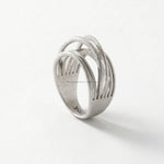 VERA Waterproof Silver Stainless Steel Slim Wrap It Ring – Sanded Finish - DANSK Copenhagen