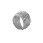 VERA Waterproof Silver Stainless Steel Wrap It Ring – Sanded Finish - DANSK Copenhagen
