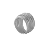VERA Waterproof Silver Stainless Steel Wrap It Ring – Sanded Finish - DANSK Copenhagen
