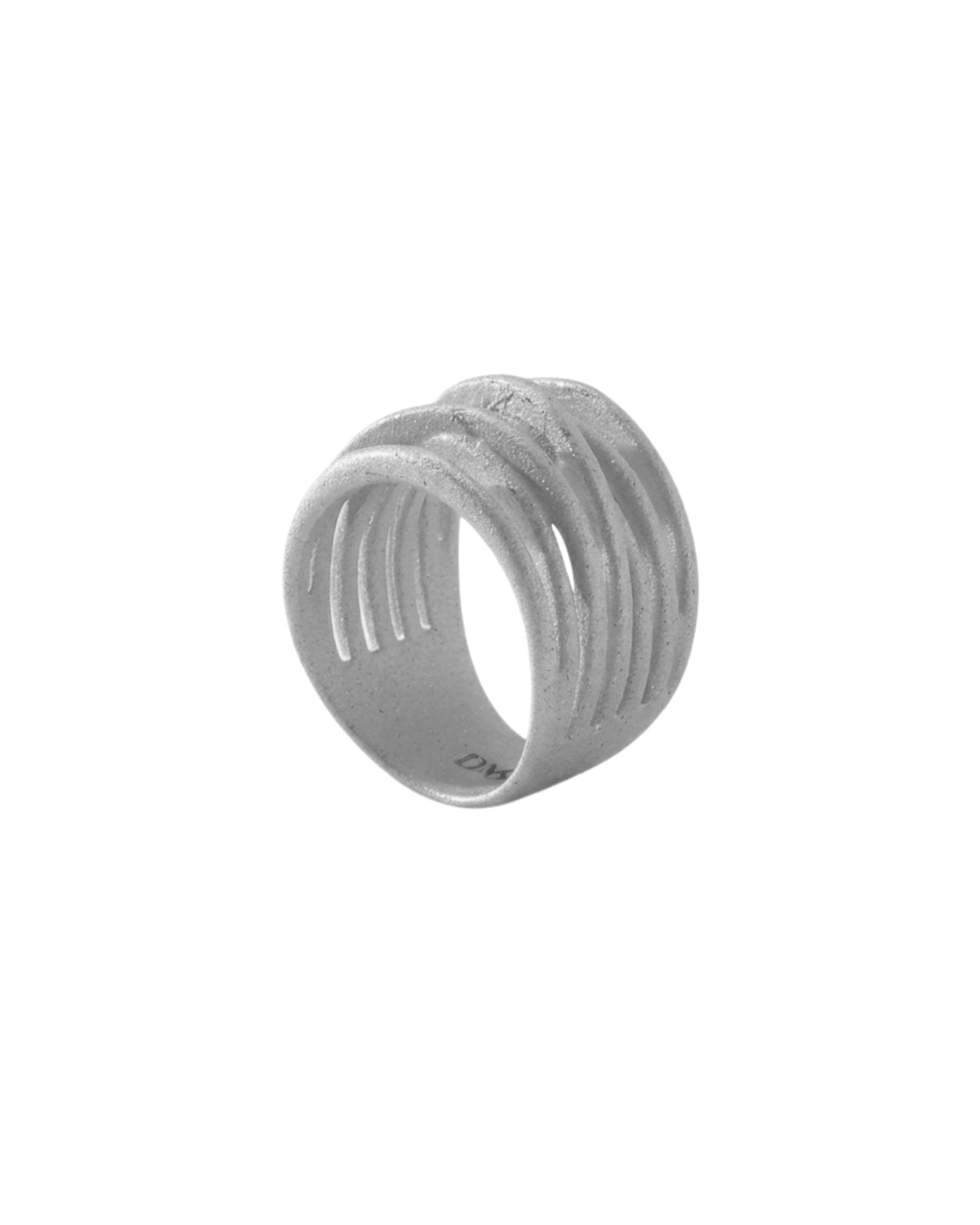 VERA Waterproof Silver Stainless Steel Wrap It Ring – Sanded Finish - DANSK Copenhagen