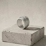 VERA Waterproof Silver Stainless Steel Wrap It Ring – Sanded Finish - DANSK Copenhagen