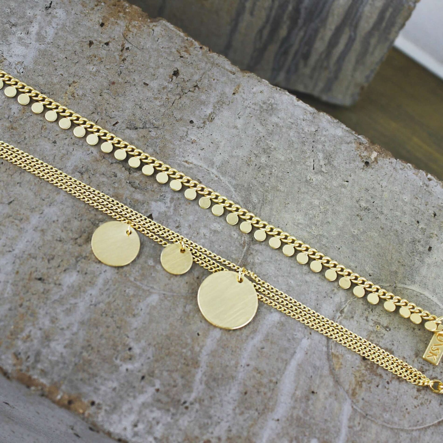 Theia Triple Dot Bracelet Gold Plating I Dansk Copenhagen