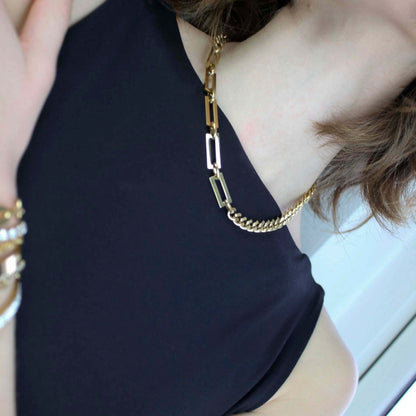 Courage Waterproof Link Necklace Silver PlatingIDansk Copenhagen